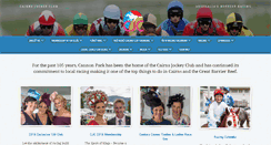Desktop Screenshot of cairnsjockeyclub.com.au